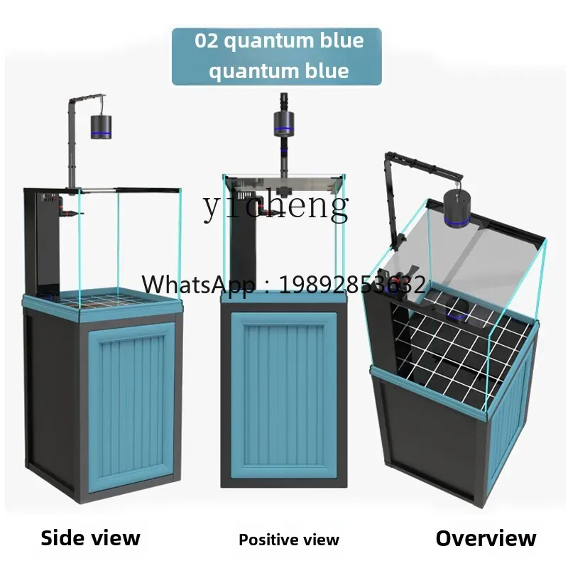 Aquarium Planted Tank Filter - B1 vierkante tankbodemfilter ultra-wit glas aquariumplanten
