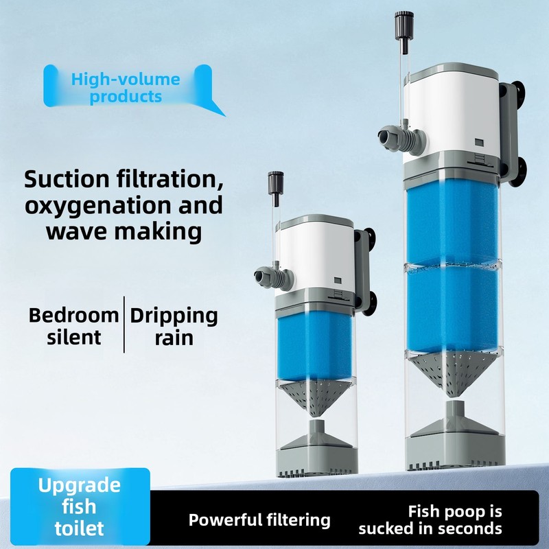 Aquarium Plant Iron - Ingebouwde aquariumfilter intern – 5-in-1 visbakfilter