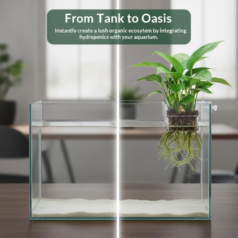 Aquarium Plant Easy To Grow - Doorzichtige ophangbare aquariumplantenhouder, eenvoudig te installeren