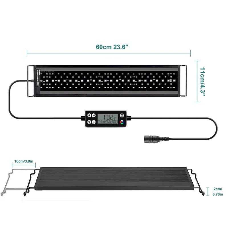 Planted Aquarium Hours - Nieuwe 60cm Full Spectrum LED Aquariumverlichting