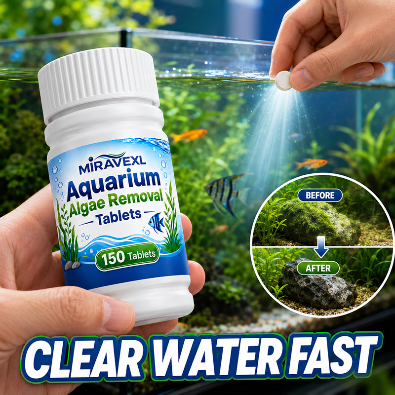 Aquarium Plant Vitamins - MIRAVEXL 150 Aquarium Algenverwijderingstabletten, Veilige Algenbestrijder,