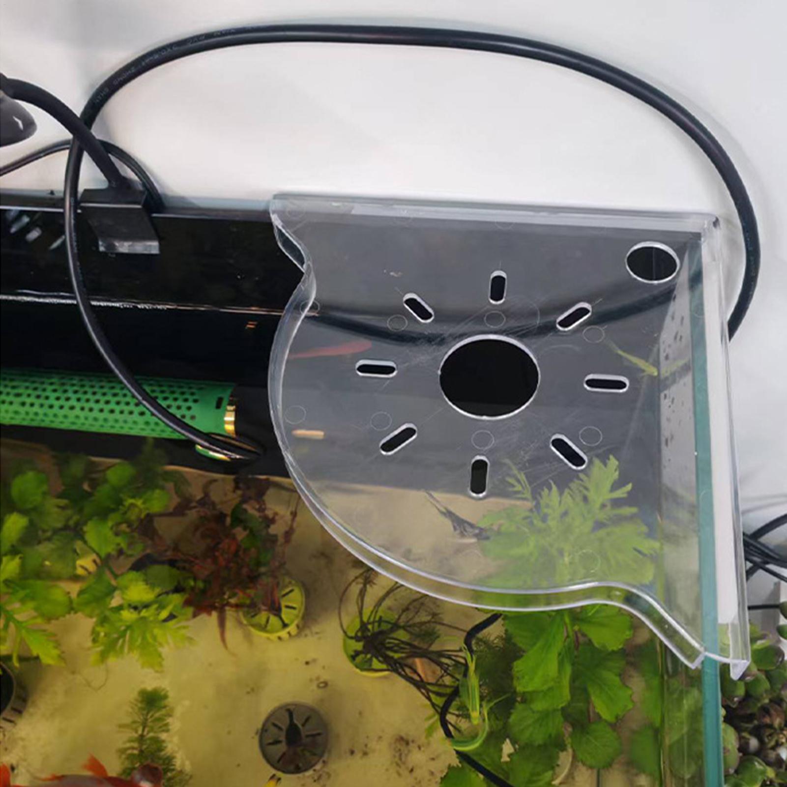 Planted Aquarium With Fish - Driehoekig aquarium hoekopbergrek aquariumplantenhouder zonder boren