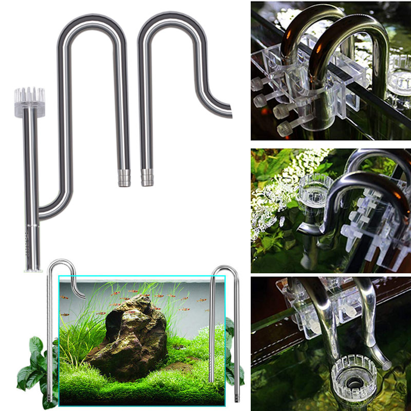 Aquarium Planted Tank Filter - Nieuwe Aquarium Lelie Pijp Rvs Instroom