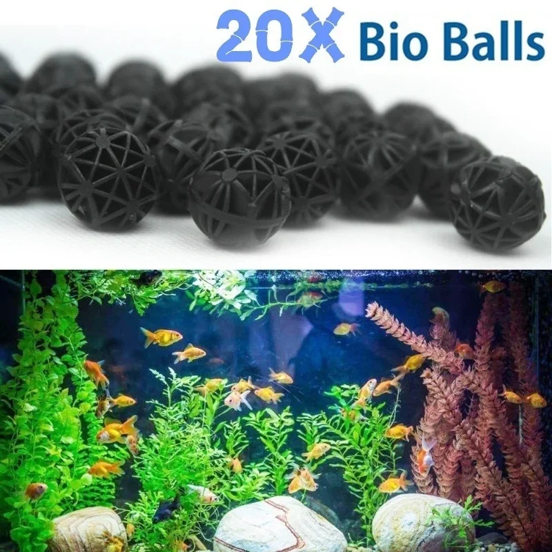 Aquarium Planted Tank Filter - 20 Stuks 16mm Aquarium Bio Ballen