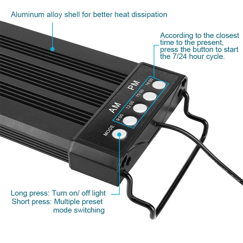 Aquarium Led Verlichting 24/7  - Planted Aquarium Hours recensie en prijs