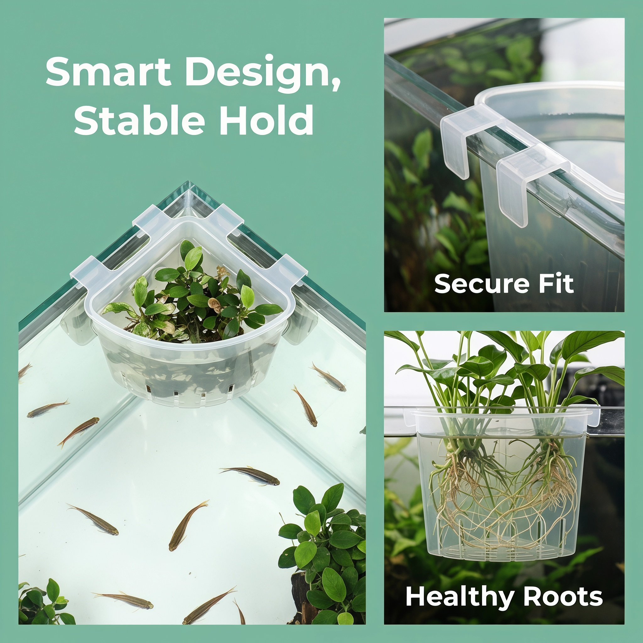 4 stuks aquarium hangende hoek - Planted Aquarium With Fish recensie en prijs