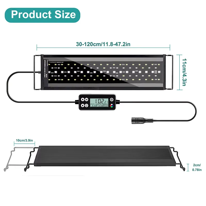 Nieuwe 60cm Full Spectrum LED  - Planted Aquarium Hours recensie en prijs