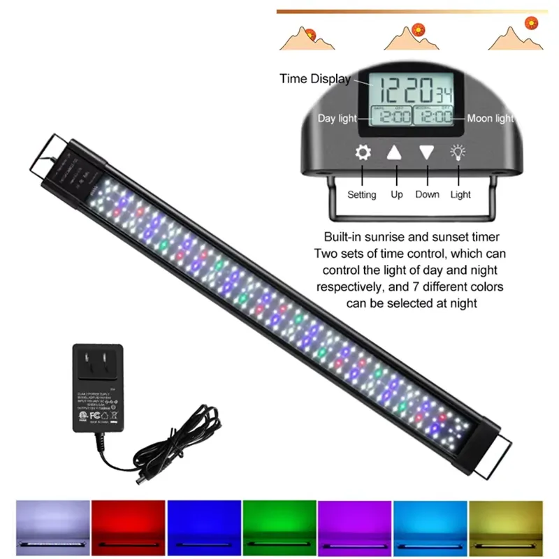 48W IP68 LED Aquariumverlichti - Planted Aquarium Hours recensie en prijs